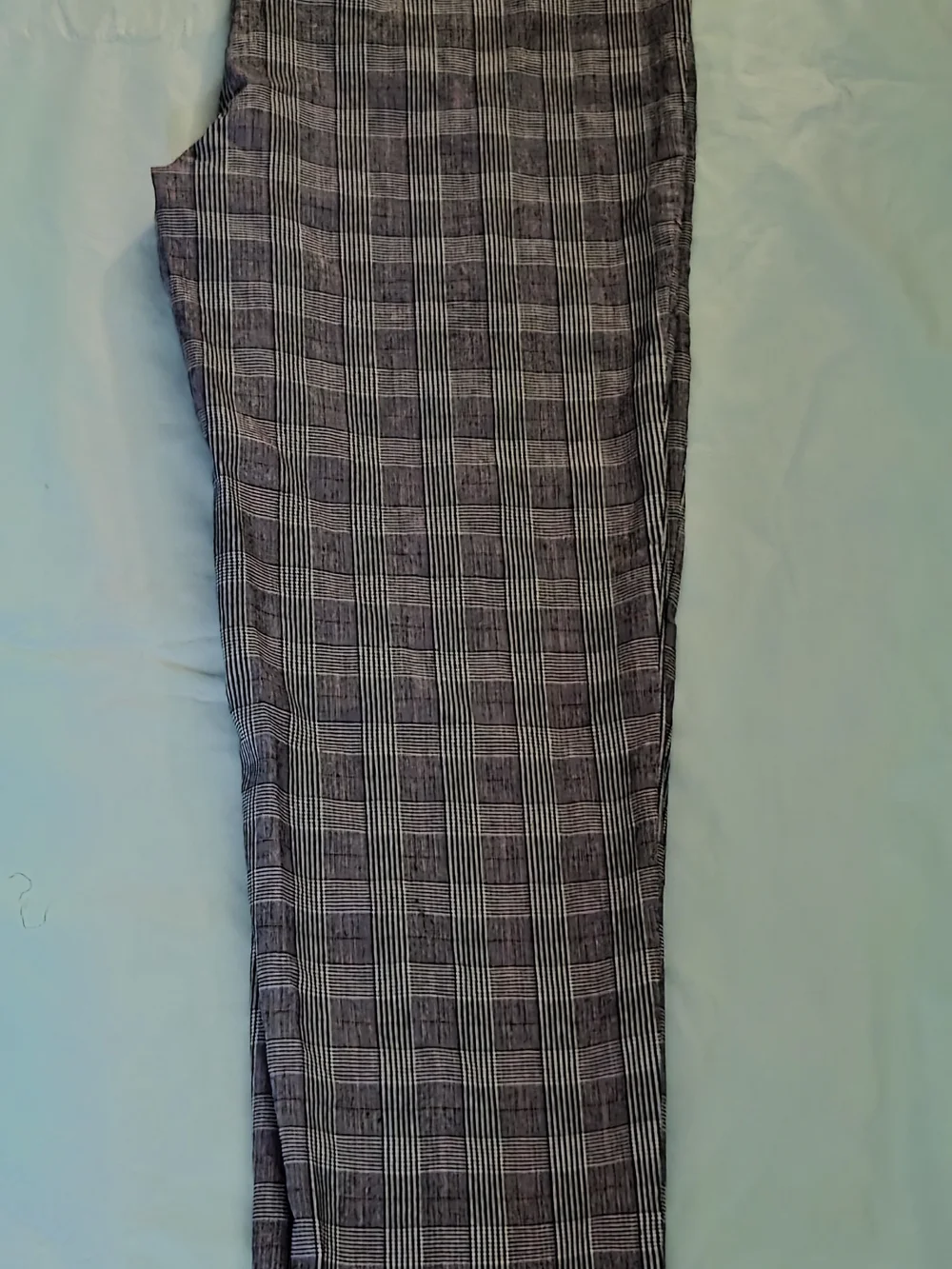 Kim Rogers Black Plaid Straight-Leg Pants - Picture 5 of 5